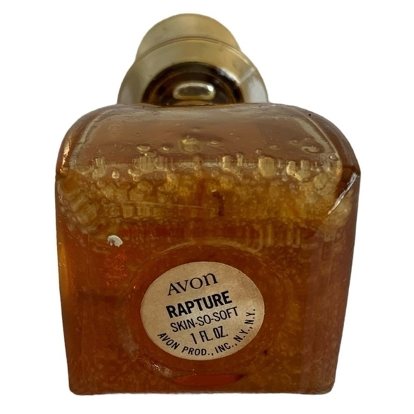 Vintage Bath Oil AVON Skin-So-Soft Rapture Bath Oil Decanter - Picture 3 of 3